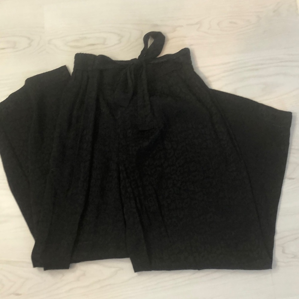 Women’s Nine West Elastic-Back Belted Wide-Leg Pants L - Picture 2 of 6